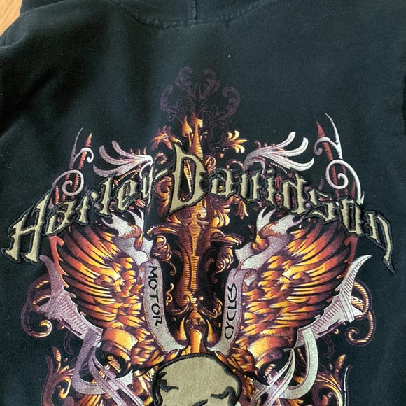 Harley Davidson womens XS sweatshirt with hoodie - Picture 10 of 11